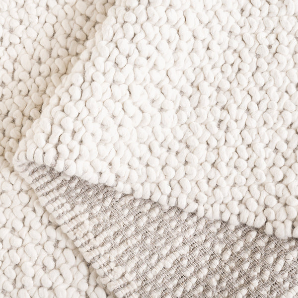 Safavieh Natura Modern Wool Runner Rug - Luxurious Hand-loomed Design For Elegant Home And Office Spaces Ivory Wool Pile Nat718a-6sq