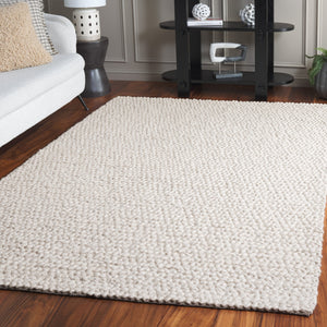 Safavieh Natura Modern Wool Runner Rug - Luxurious Hand-loomed Design For Elegant Home And Office Spaces Ivory Wool Pile Nat718a-6sq