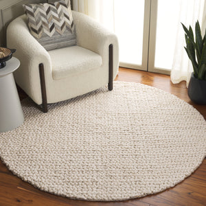 Safavieh Natura Modern Wool Runner Rug - Luxurious Hand-loomed Design For Elegant Home And Office Spaces Ivory Wool Pile Nat718a-6sq
