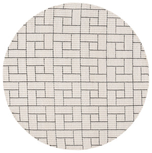 Safavieh Natura Hand-loomed Wool Area Rug With Bold Geometric Pattern For Modern Elegance In Home Décor Ivory ,Black Wool Pile Nat719a-5