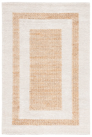 Safavieh Natura Hand-loomed Wool Rug: Elegant Geometric Design For Modern Spaces - Comfort & Durability Natural ,Ivory Wool Pile Nat723a-6sq