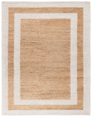 Safavieh Natura Hand-loomed Wool Rug: Elegant Geometric Design For Modern Spaces - Comfort & Durability Natural ,Ivory Wool Pile Nat723a-6sq