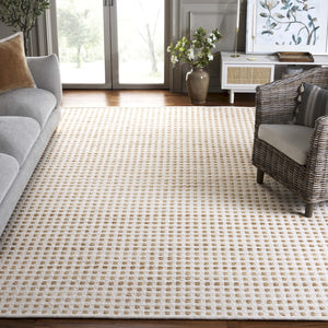 Safavieh Natura Hand Woven Area Rug - Plush Wool & Jute Blend In Soft Natural Hues For Timeless Elegance Natural ,Ivory 50% Wool,50% Jute Nat725a-6