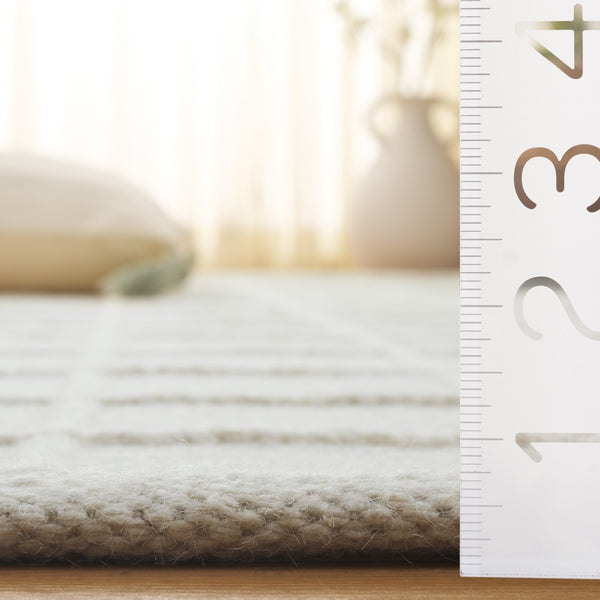 Safavieh Natura Hand-woven Area Rug - Elegant Modern Design, Soft Wool Blend, Artisanal Craftsmanship For Home Ivory 85% Wool,15% Cotton Nat785a-4