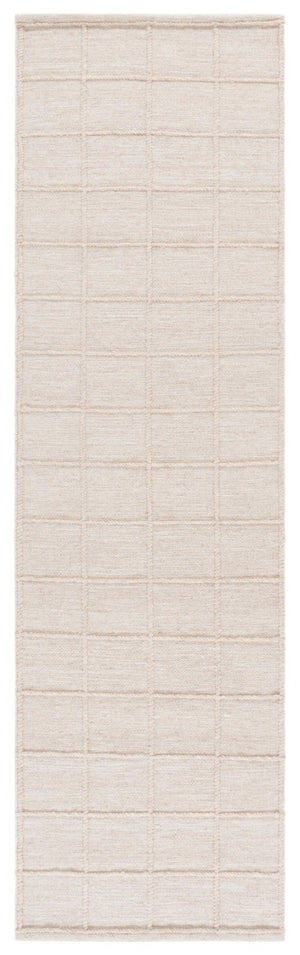 Safavieh Natura Handwoven Wool Cotton Runner Rug Subtle Grid Hallway Entryway Accent 2'-3" x 8'-0" NAT785B-28