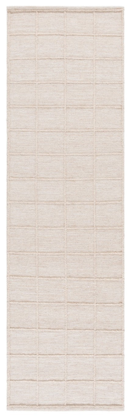 Safavieh Natura Handwoven Wool Cotton Runner Rug Subtle Grid Hallway Entryway Accent 2'-3" x 8'-0" NAT785B-28