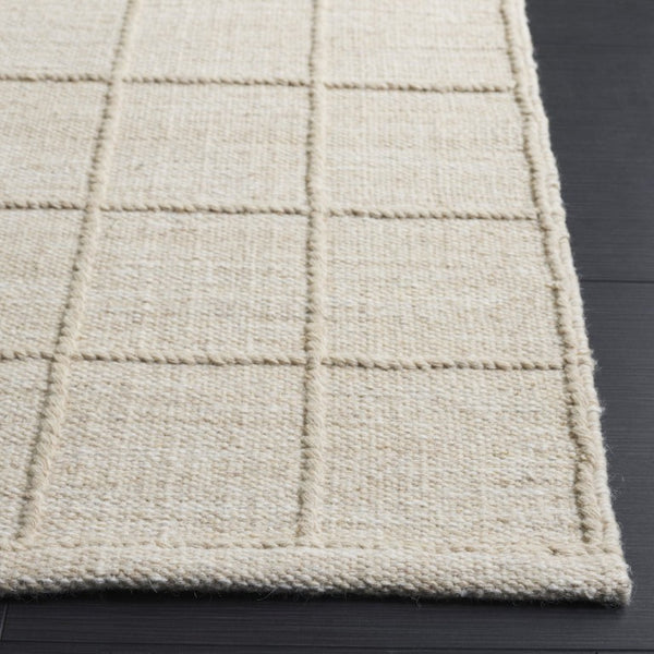 Safavieh Natura Handwoven Wool Cotton Runner Rug Subtle Grid Hallway Entryway Accent 2'-3" x 8'-0" NAT785B-28