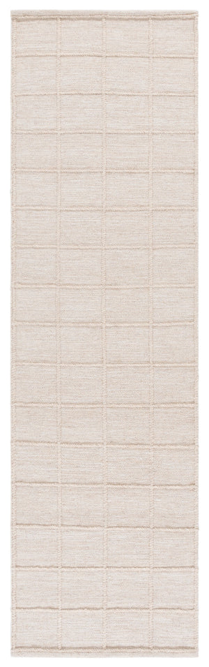 Safavieh Natura Hand‑Woven Beige Area Rug 85% Wool 15% Cotton — Low Pile, Subtle Grid Pattern, Modern Anchor 9'-0" x 12'-0" NAT785B-9