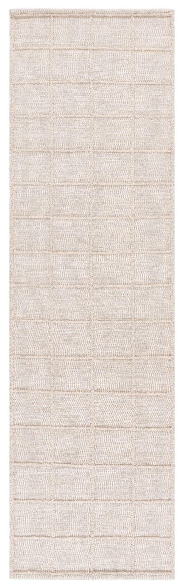 Safavieh Natura Hand‑Woven Beige Area Rug 85% Wool 15% Cotton — Low Pile, Subtle Grid Pattern, Modern Anchor 9'-0" x 12'-0" NAT785B-9