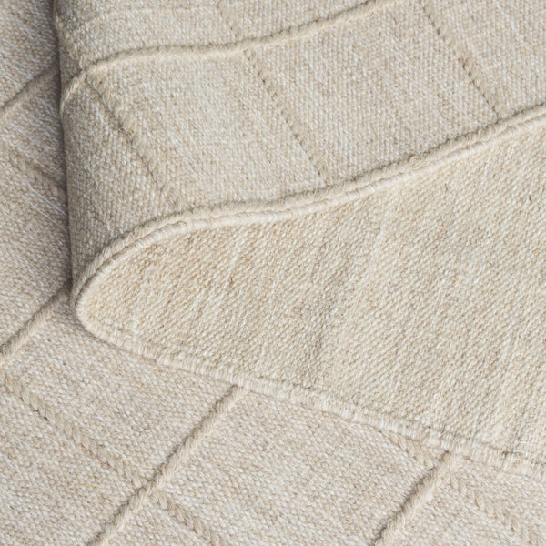 Safavieh Natura Hand‑Woven Beige Area Rug 85% Wool 15% Cotton — Low Pile, Subtle Grid Pattern, Modern Anchor 9'-0" x 12'-0" NAT785B-9