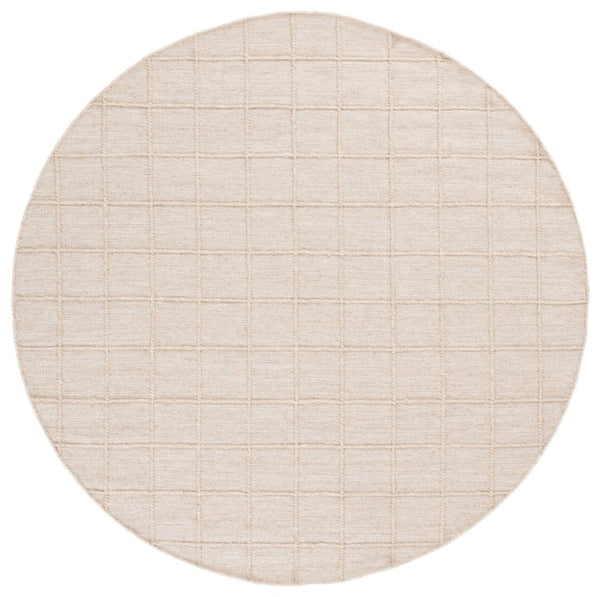 Safavieh Natura Handwoven Wool Cotton Runner Rug Subtle Grid Hallway Entryway Accent 6'-0" x 6'-0" - A NAT785B-6R