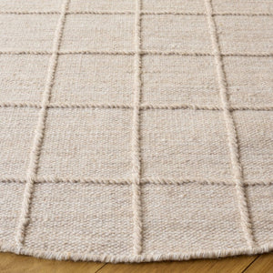 Safavieh Natura Handwoven Wool Cotton Runner Rug Subtle Grid Hallway Entryway Accent 6'-0" x 6'-0" - A NAT785B-6R