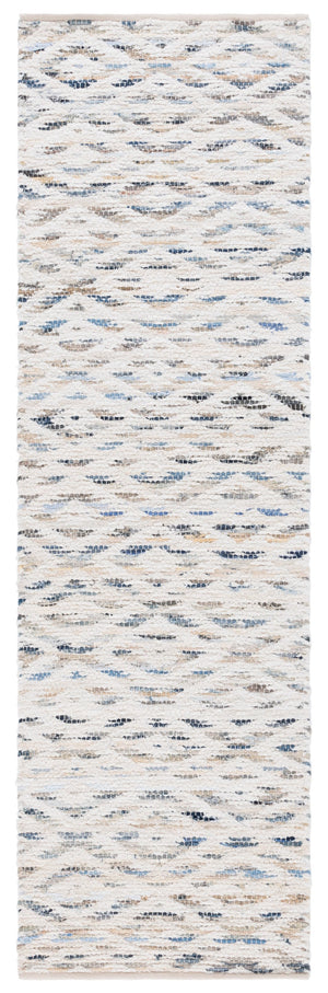 Safavieh Natura Hand Woven Runner Rug - Modern Style With Contemporary Design For Elegant Home Décor Blue ,Ivory 60% Denim,25% Salvage,15% Cotton Nat786m-28
