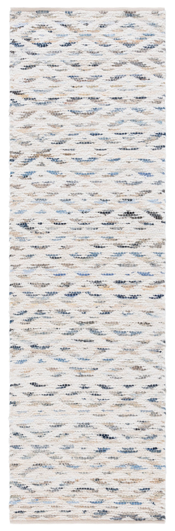 Safavieh Natura Hand Woven Runner Rug - Modern Style With Contemporary Design For Elegant Home Décor Blue ,Ivory 60% Denim,25% Salvage,15% Cotton Nat786m-28