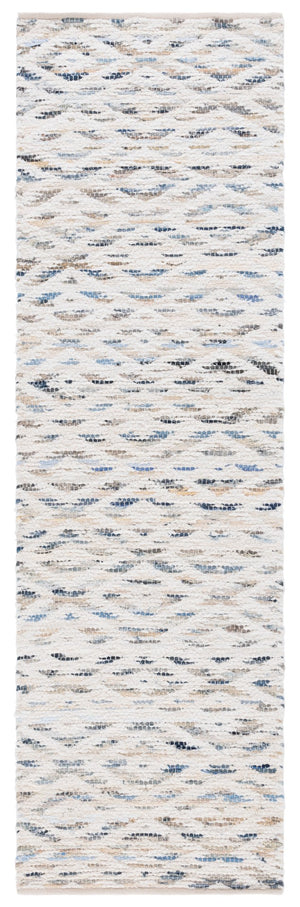 Safavieh Natura Handwoven Area Rug - Sustainable Luxury With Artisan Craftsmanship For Modern Living Spaces Blue ,Ivory 60% Denim,25% Salvage,15% Cotton Nat786m-9