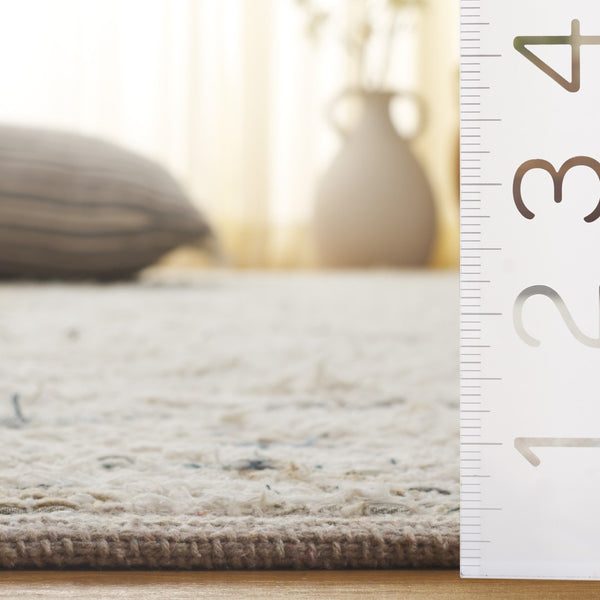 Safavieh Natura Handwoven Area Rug - Sustainable Luxury With Artisan Craftsmanship For Modern Living Spaces Blue ,Ivory 60% Denim,25% Salvage,15% Cotton Nat786m-9