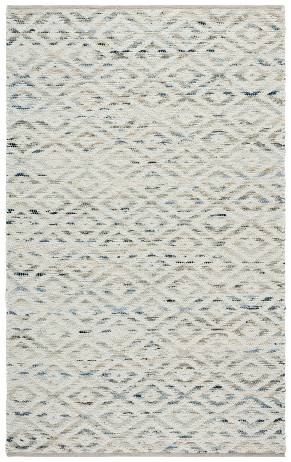 Safavieh Natura Handwoven Area Rug - Sustainable Luxury With Artisan Craftsmanship For Modern Living Spaces Blue ,Ivory 60% Denim,25% Salvage,15% Cotton Nat786m-9