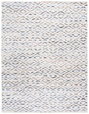 Safavieh Natura Hand Woven Runner Rug - Modern Style With Contemporary Design For Elegant Home Décor Blue ,Ivory 60% Denim,25% Salvage,15% Cotton Nat786m-8