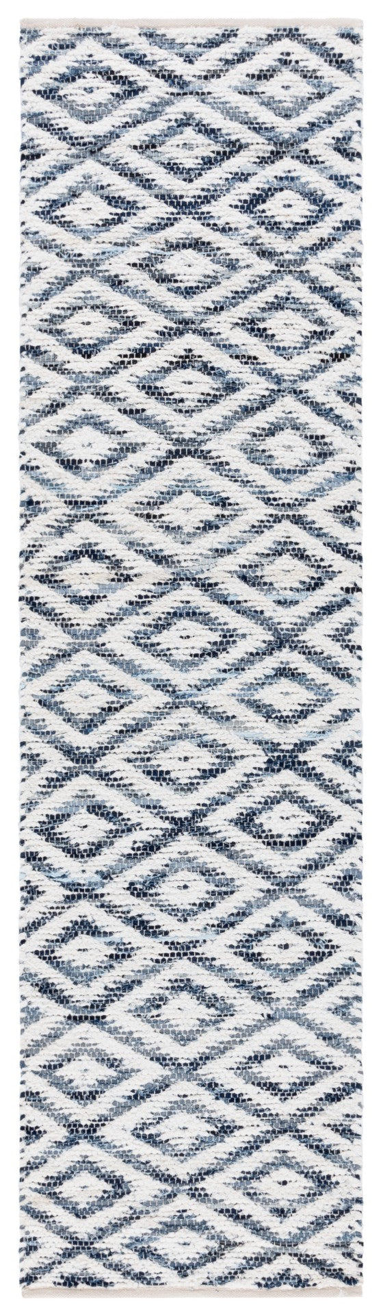 Safavieh Natura Handwoven Area Rug - Sustainable Luxury With Artisan Craftsmanship For Modern Living Spaces Navy ,Ivory 60% Denim,25% Salvage,15% Cotton Nat786n-4