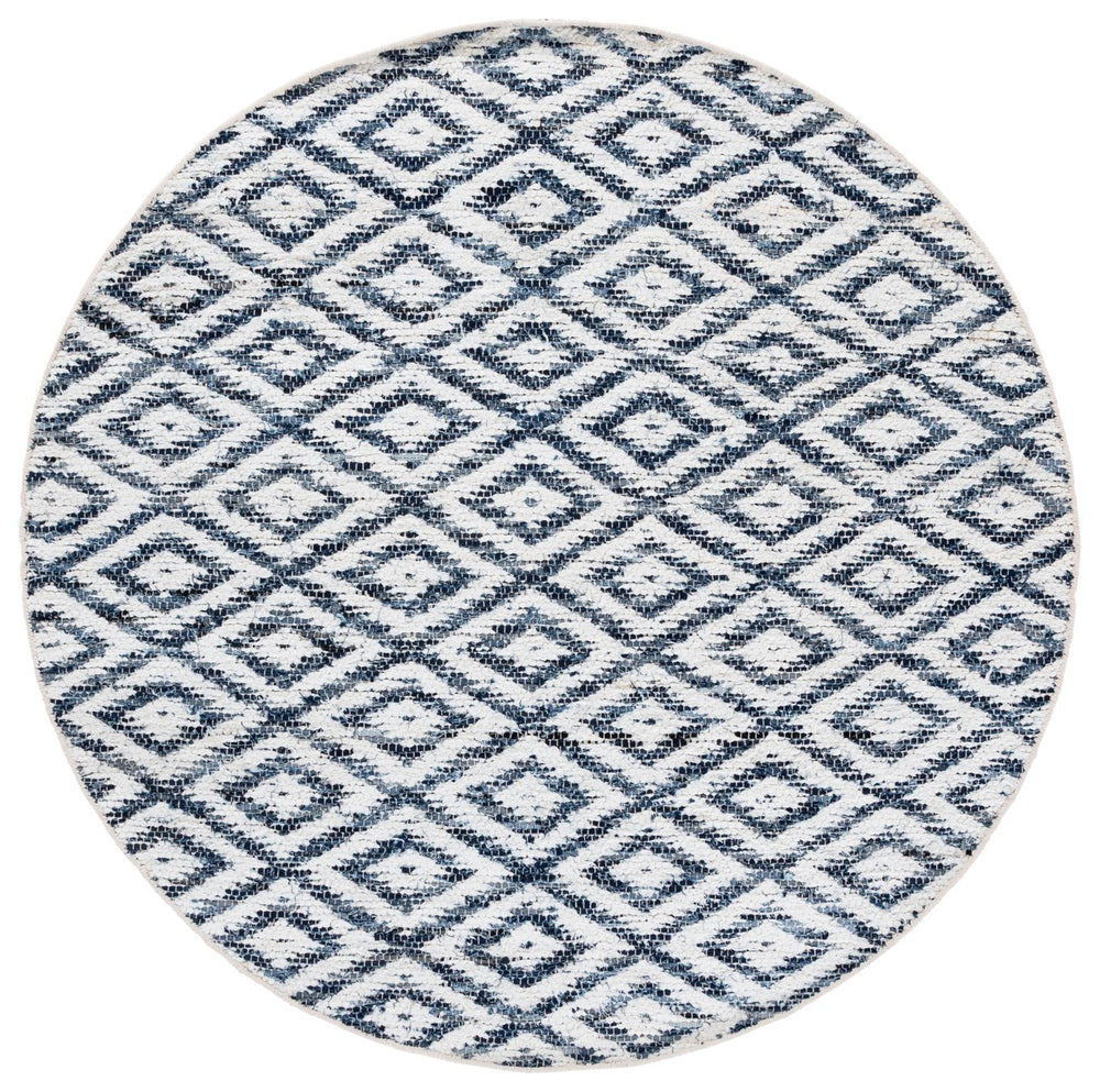 Safavieh Natura Hand Woven Runner Rug - Modern Style With Contemporary Design For Elegant Home Décor Blue ,Ivory 60% Denim,25% Salvage,15% Cotton Nat786m-8