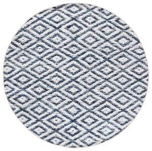 Safavieh Natura Hand Woven Runner Rug - Modern Style With Contemporary Design For Elegant Home Décor Navy ,Ivory 60% Denim,25% Salvage,15% Cotton Nat786n-6r