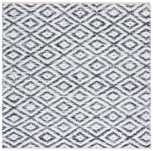Safavieh Natura Handwoven Area Rug - Sustainable Luxury With Artisan Craftsmanship For Modern Living Spaces Navy ,Ivory 60% Denim,25% Salvage,15% Cotton Nat786n-4