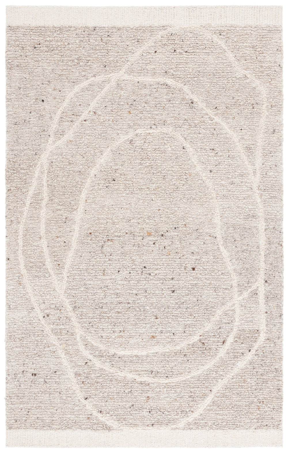 Safavieh Natura Hand-tufted Wool Pile Area Rug - Elegant Modern Runner For Contemporary Home Décor Ivory ,Beige Wool Pile Nat804a-5