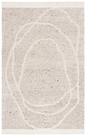 Safavieh Natura Hand-tufted Wool Pile Area Rug - Elegant Modern Runner For Contemporary Home Décor Ivory ,Beige Wool Pile Nat804a-5