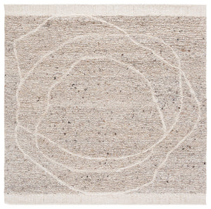 Safavieh Natura Hand-tufted Wool Area Rug - Elegant Abstract Design For Timeless Home Decor & Comfort Ivory ,Beige Wool Pile Nat804a-4