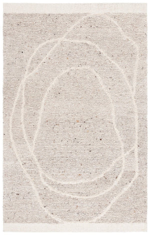 Safavieh Natura Hand Tufted Wool Area Rug Abstract Pebble Pattern Ivory Beige Living Room NAT804A-6