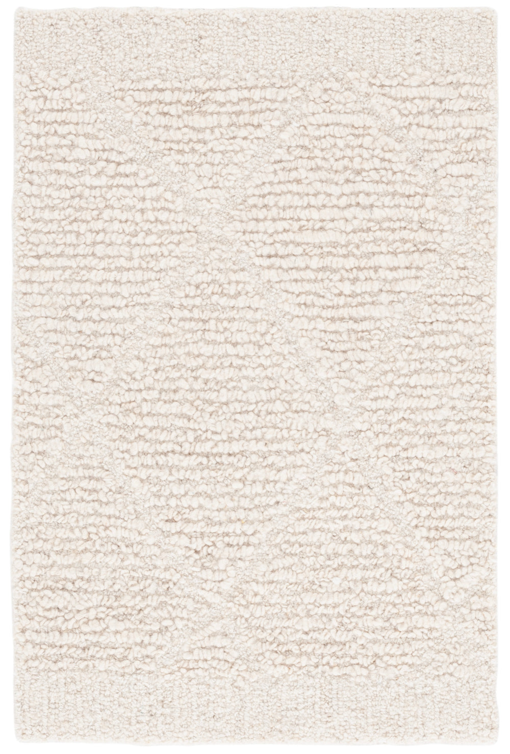 Safavieh Natura Ivory Wool Area Rug, Hand-Tufted Minimalist Square Design For Cozy Modern Living Spaces 6'-0" x 6'-0" NAT805A-6SQ