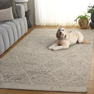 Safavieh Natura Exquisite Hand-tufted Wool Area Rug With Modern Geometric Design For Elegant Living Spaces Beige Wool Pile Nat805b-9