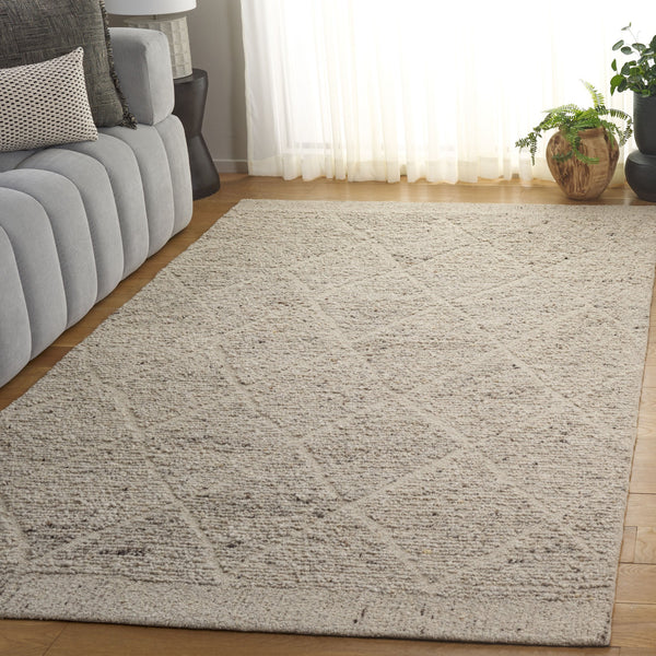 Safavieh Natura Hand-tufted Wool Runner Rug - Elegant Geometric Design For Modern Home Décor & Comfort Beige Wool Pile Nat805b-5