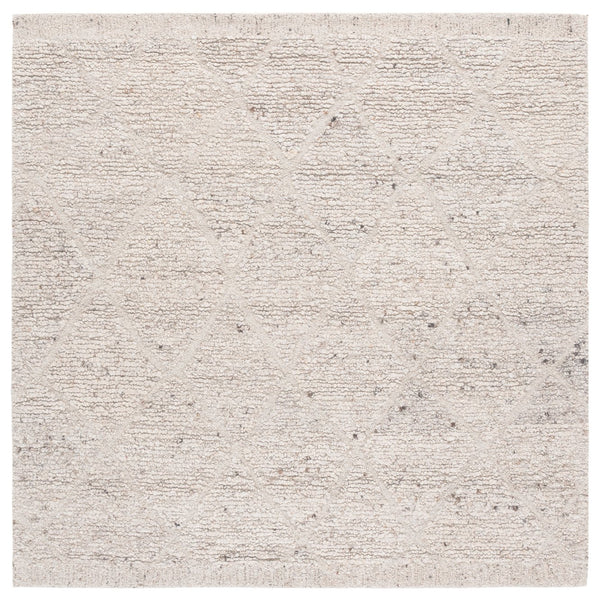 Safavieh Natura Hand Tufted Wool Area Rug 8' X 10' - Elegant Beige Geometric Design For Modern Interiors Beige Wool Pile Nat805b-8