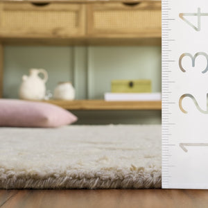 Safavieh Natura Hand Tufted Wool Cotton Runner Rug Soft Ivory Hallway Entryway Low Pile NAT806A-28