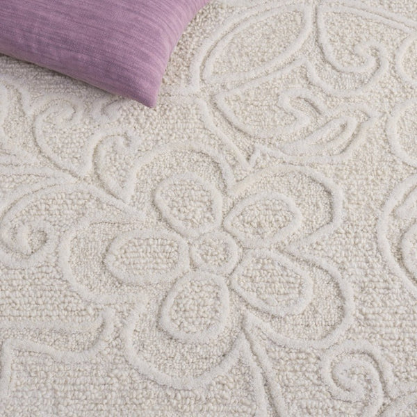 Safavieh Natura Hand Tufted Wool Cotton Ivory Rug Minimalist Foundation for Any Room NAT806A-4