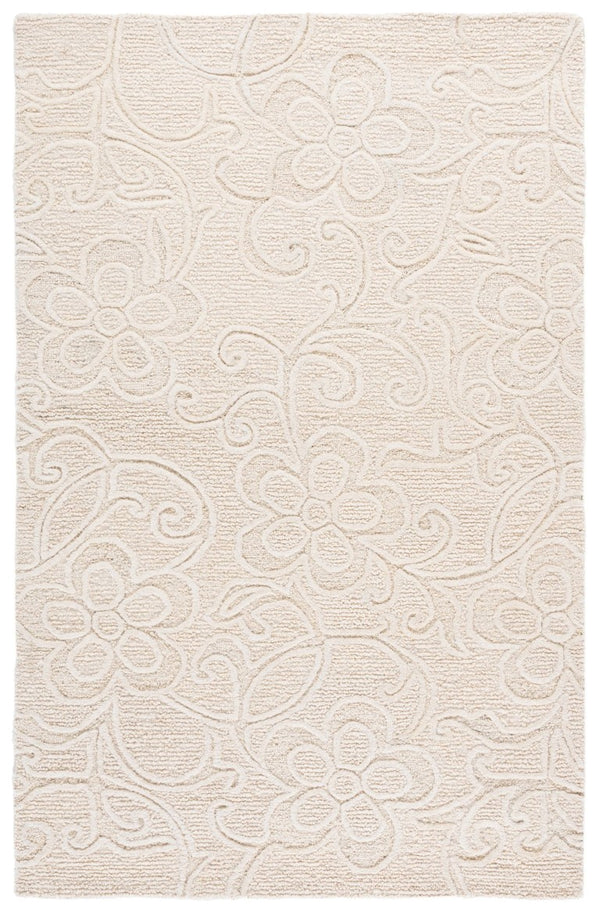 Safavieh Natura Hand Tufted Wool Cotton Ivory Area Rug Artisan Crafted for Living Rooms NAT806A-6