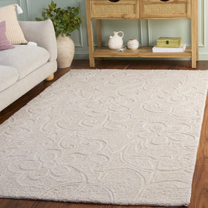 Safavieh Natura Hand Tufted Wool Cotton Ivory Area Rug Artisan Crafted for Living Rooms NAT806A-6