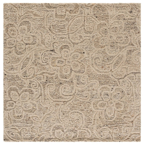 Safavieh Natura Hand Tufted Wool Cotton Area Rug Neutral Beige Square Accent for Any Room NAT806B-6SQ