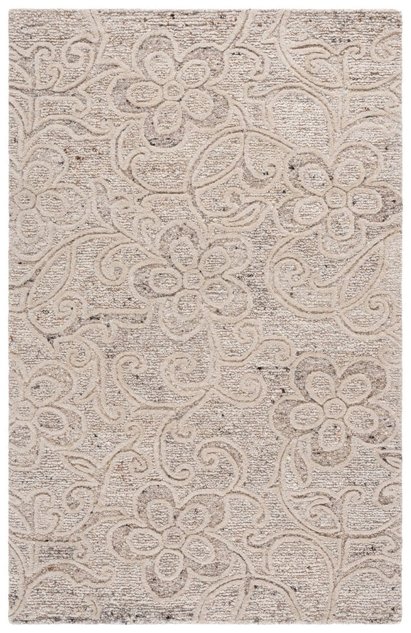 Safavieh Natura Hand Tufted Wool Cotton Blend Area Rug Soft Neutral Beige for Living Rooms NAT806B-6