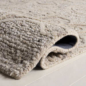 Safavieh Natura Hand Tufted Wool Cotton Blend Area Rug Soft Neutral Beige for Living Rooms NAT806B-6