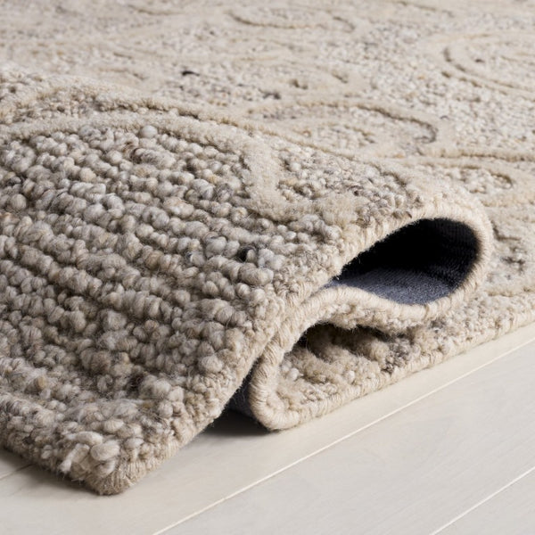 Safavieh Natura Hand Tufted Wool Cotton Blend Area Rug Soft Neutral Beige for Living Rooms NAT806B-6