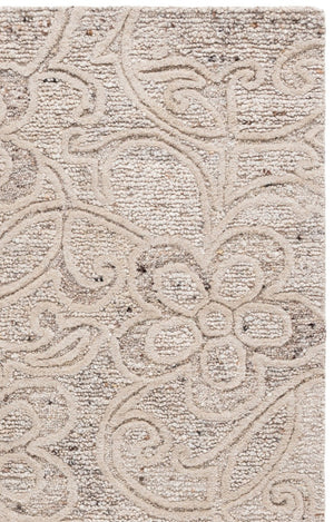 Safavieh Natura Hand Tufted Wool Cotton Blend Area Rug Soft Neutral Beige for Living Rooms NAT806B-6