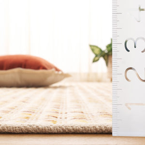 Safavieh Natura Handwoven Area Rug – Luxurious Wool Craftsmanship With Timeless Design For Any Space Gold ,Ivory Wool Nat841d-3