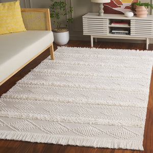 Safavieh Natura Hand-woven Runner Rug - Bohemian Geometric Design For Elegant Hallways And Living Spaces Natural ,Ivory 70% Wool,20% Cotton,10% Pet Nat961a-5