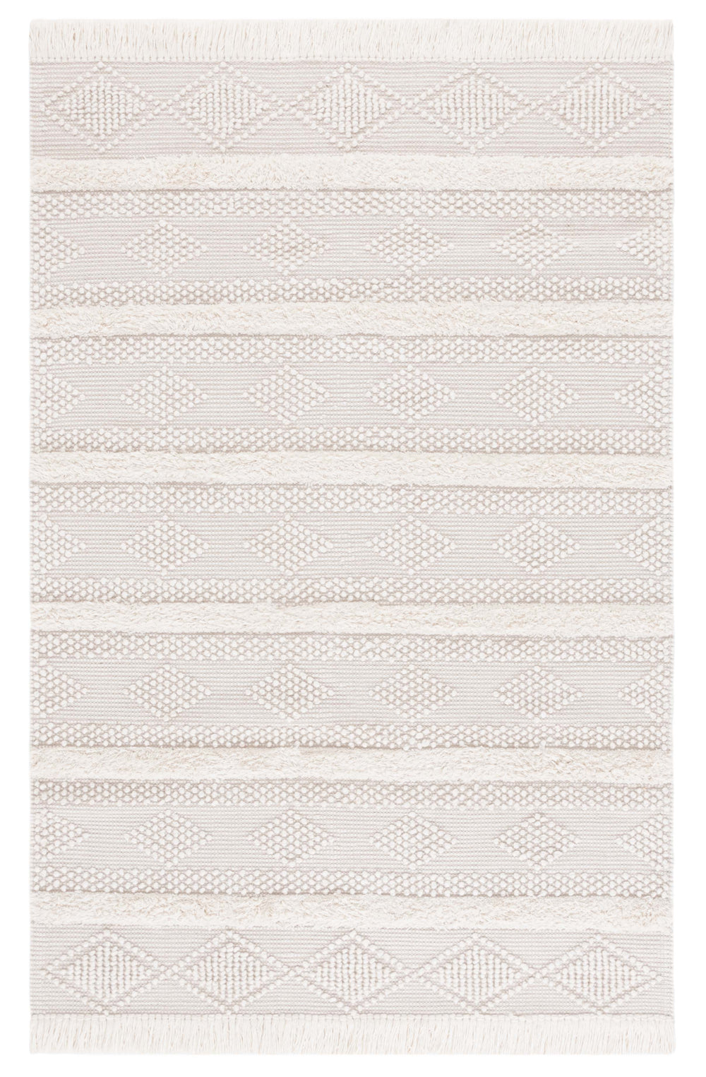 Safavieh Natura Hand-woven Runner Rug - Bohemian Geometric Design For Elegant Hallways And Living Spaces Natural ,Ivory 70% Wool,20% Cotton,10% Pet Nat961a-5