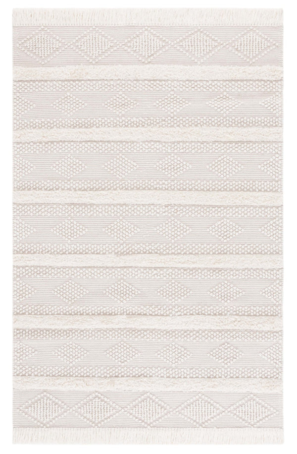 Safavieh Natura Handwoven Area Rug - Exquisite Bohemian Design With Plush Texture For Timeless Elegance Natural ,Ivory 70% Wool,20% Cotton,10% Pet Nat961a-9