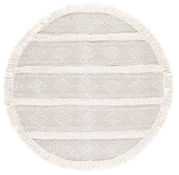 Safavieh Natura Handwoven Area Rug - Exquisite Bohemian Design With Plush Texture For Timeless Elegance Natural ,Ivory 70% Wool,20% Cotton,10% Pet Nat961a-9