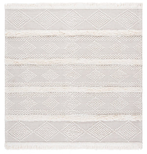 Safavieh Natura Hand-woven Runner Rug - Bohemian Geometric Design For Elegant Hallways And Living Spaces Natural ,Ivory 70% Wool,20% Cotton,10% Pet Nat961a-6sq