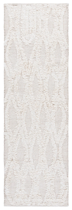 Safavieh Natura Hand-tufted Bohemian Area Rug With Geometric Motifs - Luxurious Warmth & Comfort For Your Home Ivory 90% Wool,10% Cotton Nat962a-4